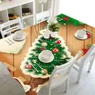 Christmas Wishes 3D Tablecloth Table cover Cloth Rectangle Wedding Party Banquet