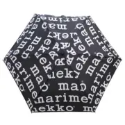 Marimekko Logo Mini Manual Marilogo Umbrella Black White From Japan