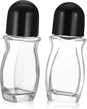 WOFASHPURET 2pcs Roller Ball Containers Refillable Glass Bottles for Essential Oils Perfumes and Serums Travel Dispenser with Portable Design Durable Versatile