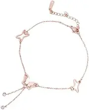 [VALICLUD] Elegant Rhinestone Anklet Chain Jewelry for Women Foot Chain Decor Delicate Workmanship for Beach and Casual Wear Girls and Friends