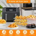 Air Fryer Rack 3 Layer Dehydrator Rack Stainless Steel Air Fryer Grill xigaQ