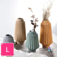 在飛比找PChome24h購物優惠-【Meric Garden】現代創意手工拉絲藝術裝飾陶瓷花瓶