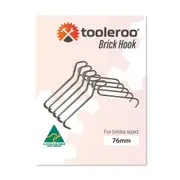 5 Pack 76mm (3") Brick Hooks - Wall Clips Hangers For Pictures Pot Plants