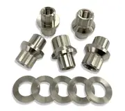 Elite titanium wheel nuts with washers 7/16" Weld Aluma Star V Series