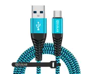 [1M+2M] ZUSLAB USB-C Type-C 3A Fast Charging Charger Cable for Apple iPad Pro 12.9/11/iPad mini 6/Air 4/Air 5/MacBook 12/Pro 13/Air 13 - Blue