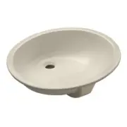 KOHLER Undermount Bathroom Sink 21.3" x 17.25" Vitreous China Biscuit Oval