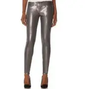 NWT The Limited 00P Silver Gray Sequin Legging Jean 678 Pants Premium Denim