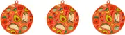 3X 12Inch Cloth Bag for Burrito,Portable Tortilla Warmer Pouch Home for Microwave Restaurant Food Pancake,B