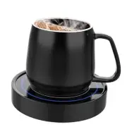 Coffee Warmer with Mug Set - Electric Beverage Cup Warmer for A + Blue Light