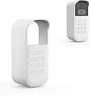 Silicone Cover for MyQ Smart Garage Video Keypad, Right-Tilt Cover Only for Outer Left Wall 20° Installation (White)
