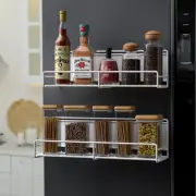 2 Pack Magnetic Spice Rack For Refrigerator Heavy-duty Shelf Multi-use Ganizer