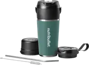 NUTRIBULLET Stainless Steel Flip Portable Blender Eucalyptus