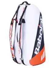 Babolat Pure Strike 4th Gen Racquet Holder x6 Tennis Bag (White/Orange)