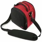 Red Nylon DSLR Camera Crossbody Bag With Hand Strap For Nikon D850 D810A D810