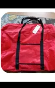 Aimee Kerstenberg BIG Red Duffle Luggage Case MSRP $148 SOLD OUT!! Travel Tote