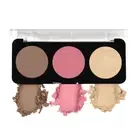 Swiss Beauty Cheek-A-Boo 3 In One Blusher Contour And Highlighter - 3 (8 g)