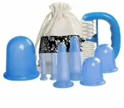 Vacuum Anti-Cellulite Cupping Suction Cup Massager Therapy Ventosa Roller 8Pcs