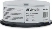 25 Verbatim Blu-ray BD-R 6x 50GB inkjet printable - High Capacity Blu ray Disc