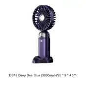 3 in 1 Handheld Mini Fan Foldable Portable Neck Hanging Fans 5 Speed USB Recharg