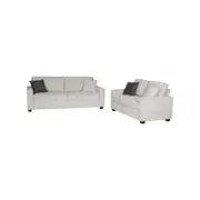 2+3 Seater Sofa Set Polyester Fabric Multilayer Two Pillows Individual Pocket Spring