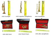 New Musical Gifts Mini Trumpet, Saxophone, Trombone, Alto Horn ,French Horn