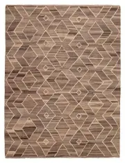 Vintage Hand Woven Carpet 8'6" x 11'2" Traditional Wool Kilim Rug