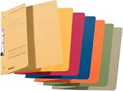 Leitz Slotted Folder, 1/2 Cut Front Cover A4 kfm. Heftung Manila Cardboard Pack of 5 Assorted Colours