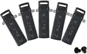 [DENUVI] 5pcs Belt Clips Replacement for BAOFENG UV-5R UV-5RA UV-5RB UV-5RC TYT TH-F8 Ham Radios Black