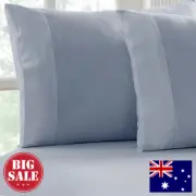 Luxury Flannelette Fitted & Unique Pillowcase Set Sky - No Flat Sheet