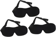 GOOHOCHY 3pcs Eye Cover Eye Mask for Sleep Eye Sleep Mask Sleep Masks for Women Sleep Blindfold Sleeping Eye Mask Sleeping Mask Sleep Eye Mask Sure Sleep Mask Silk Sleep Mask Black