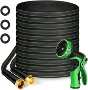 Garden Hose 100Ft Flexible Water Hose Non-Expandable High Pressure Kink-Free Lea