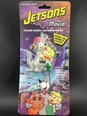 1990 Jetsons The Movie Character Clock in Original Package 3.75" Tall