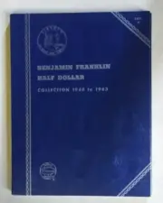 New Old Stock Whitman Benjamin Franklin Half Dollar 1948-1963 Folder #9032