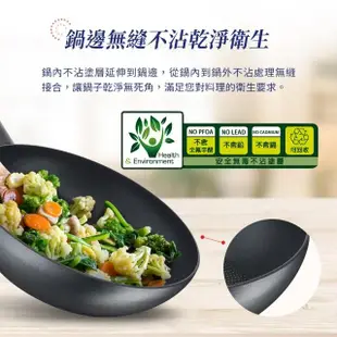 【Tefal 特福】法國製左岸雅廚系列28CM不沾鍋炒鍋+28CM平底鍋(電磁爐適用)