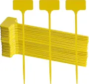 50 Pack Outdoor Tall Plant Labels, Large Waterproof Plastic Plant T-type Tags, Durable Nursery Garde