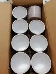 12PACK 3.1" Laos Mini Pot Planter Vase Made in Germany Warm Gray NEW
