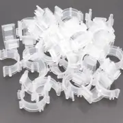 100Pcs Sewing Bobbin Clips, Clear Bobbin Holder, Plastic Thread Clamps Spools Or