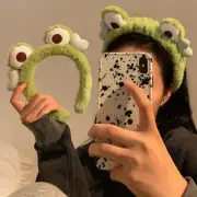 Wide-brimmed Makeup Headband Big eye Frog Elastic Hairbands Hair Hoop Women