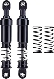 Metal RC Car Shock Absorber, RC Shock Absorber Accessory, Spare Parts, Aluminum Shock Absorbers for 1:10 Scale Vehicles Lcg, black