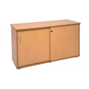 Sliding Door Sideboard Beech 1800Mm W X 450Mm D X 730Mm H - Flat Pack Delivery
