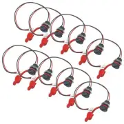 10Pcs USB Type C Connector 2 Pin Waterproof Charging Jack Port With Nut Lock G