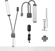 [GLAMCOR] Capture LED Light Kit with Smartphone Mount and Table Clamp
