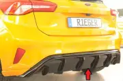 Rieger 88179 for Ford Focus ST MK4 (DEH) 5-Door 18- Rear Diffuser Glossy-Black (for: Ford)