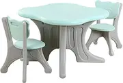 Table and Chairs for Toddlers, Lightweight Four Leaf Clover Children Activity Table, Easy to Install, Ideal for Arts, Crafts, Snack Time, Homework