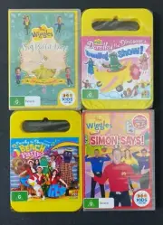 4 x The Wiggles + Dorothy The Dinosaur DVDs NEW & SEALED Ballet Day, Simon Says