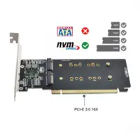 在飛比找蝦皮購物優惠-❊Cablecc M.2 X16 NVME 4盤陣列卡PCI