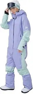 Snowverb Womens Mens One Piece Snow Suits Snowboard Waterproof Ski Jumpsuit Winter Outdoor Unisex Snowsuits