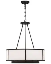 Crystorama Bryant 6-Light Black Forged Chandelier