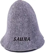 Sauna Hat Wool with Embroidery for Men and Women Wellness Hat Premium Quality