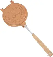 Double Sided Frying Pan, Non Stick Grill Sandwich Waffle Maker Pan Pancake Flip Tray with Long Handle, Tortillas Maker Plate for Panini Snack Barbecue Kitchen